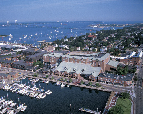 Aerial View of Newport, Rhode Island